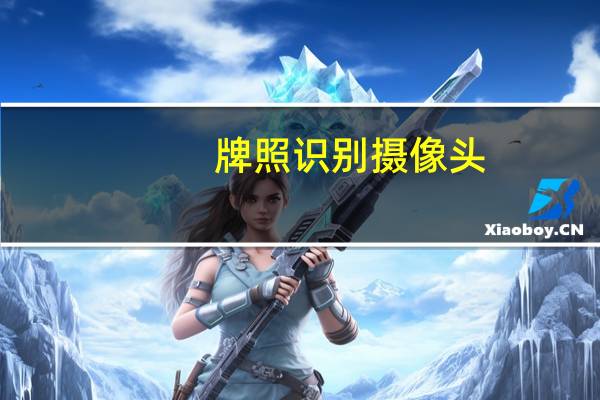 牌照识别摄像头