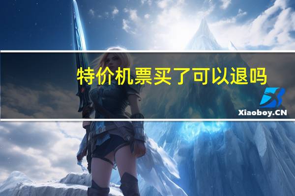 特价机票买了可以退吗