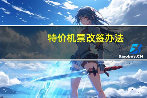 特价机票改签办法