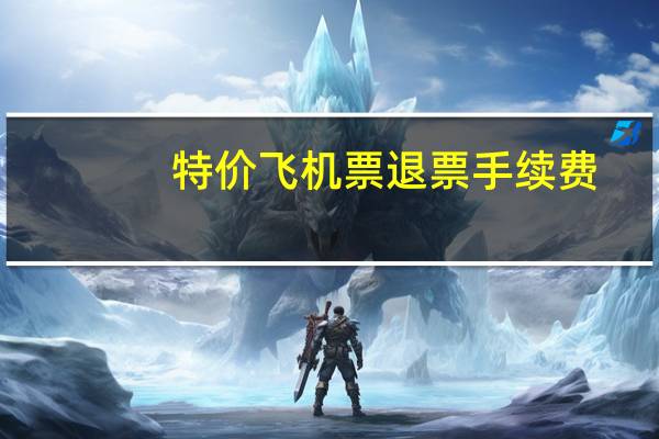 特价飞机票退票手续费