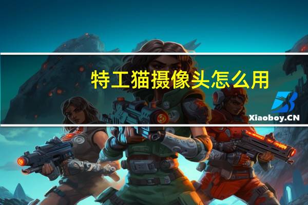 特工猫摄像头怎么用