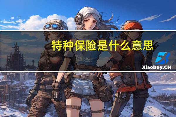 特种保险是什么意思