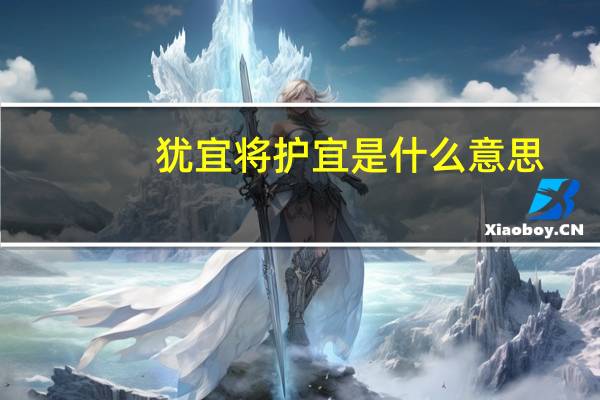犹宜将护宜是什么意思