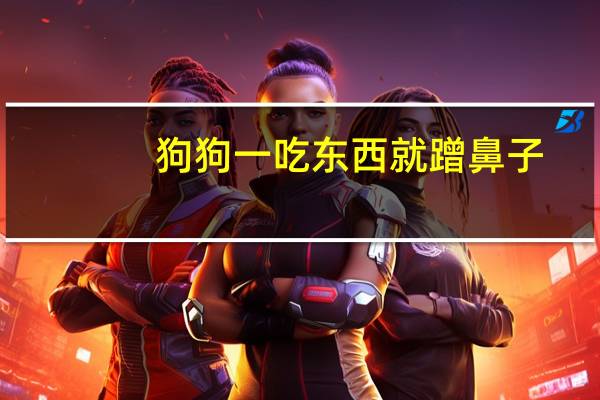 狗狗一吃东西就蹭鼻子