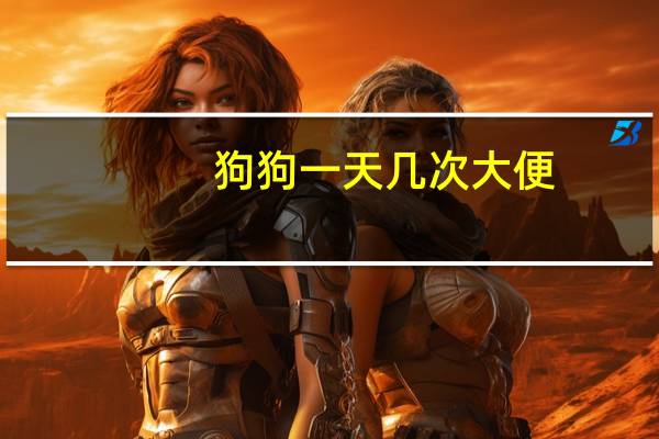 狗狗一天几次大便
