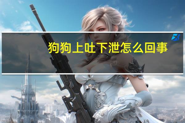 狗狗上吐下泄怎么回事