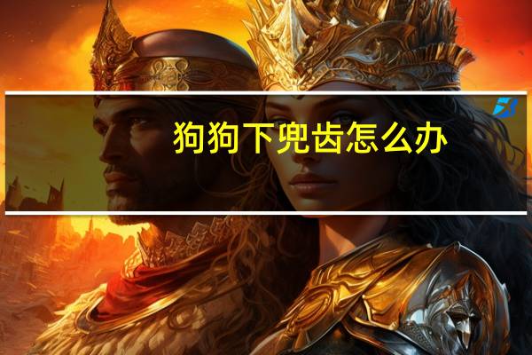 狗狗下兜齿怎么办