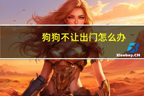 狗狗不让出门怎么办