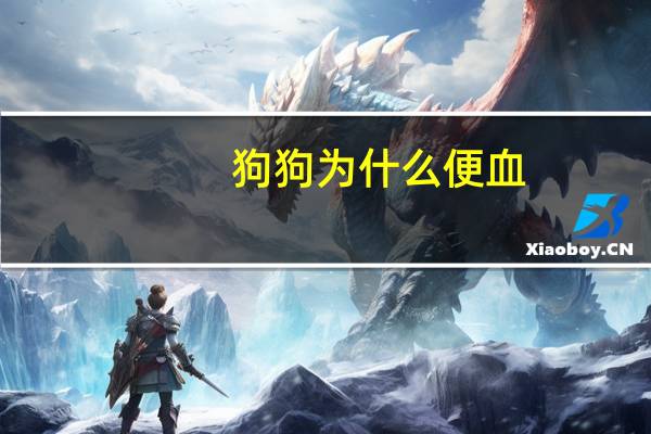 狗狗为什么便血