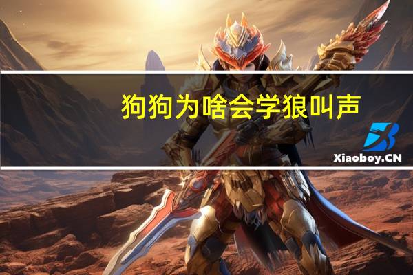 狗狗为啥会学狼叫声