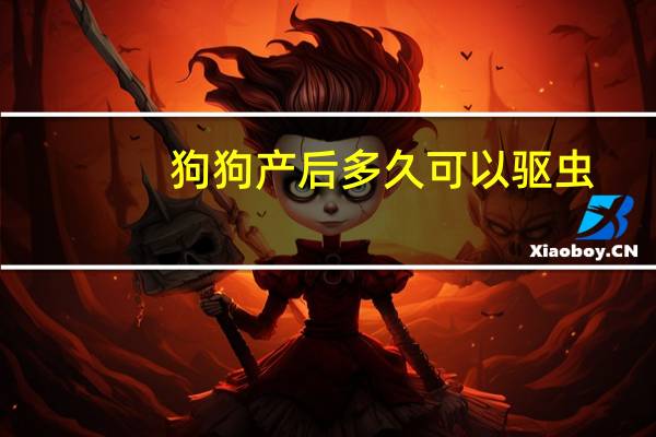 狗狗产后多久可以驱虫