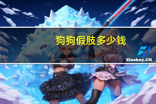 狗狗假肢多少钱