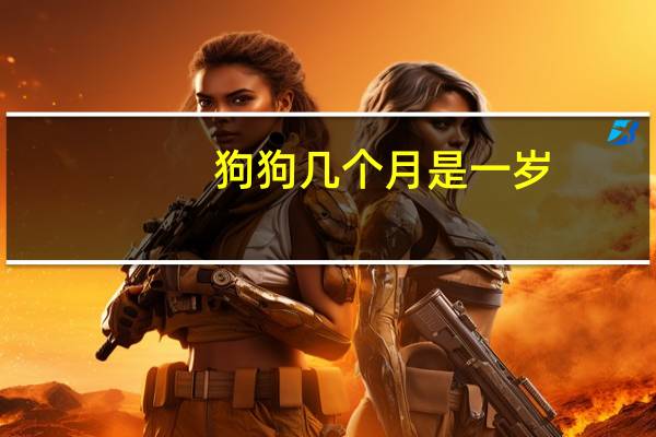 狗狗几个月是一岁
