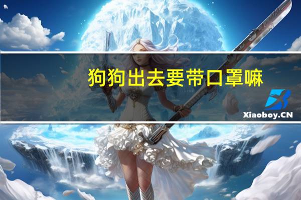 狗狗出去要带口罩嘛