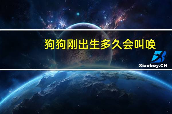 狗狗刚出生多久会叫唤