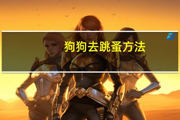 狗狗去跳蚤方法