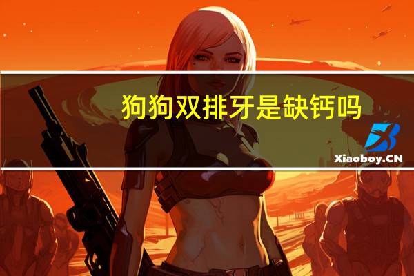 狗狗双排牙是缺钙吗