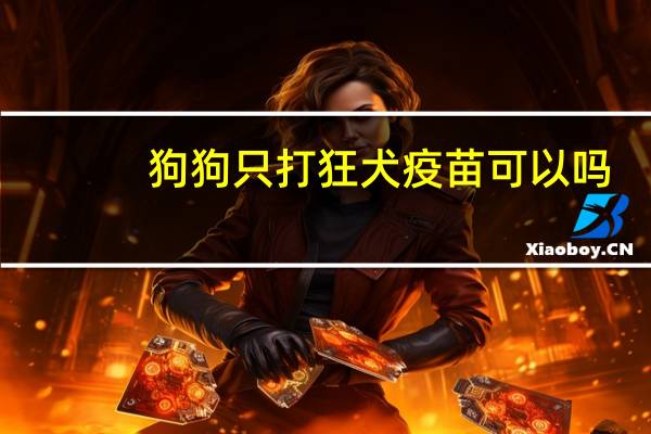 狗狗只打狂犬疫苗可以吗