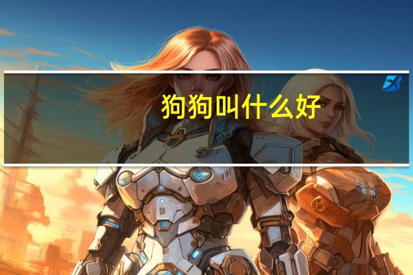 狗狗叫什么好