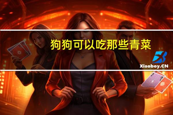 狗狗可以吃那些青菜
