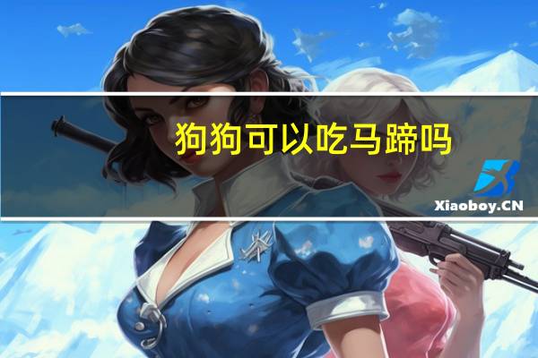 狗狗可以吃马蹄吗