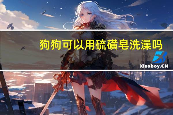 狗狗可以用硫磺皂洗澡吗