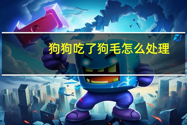 狗狗吃了狗毛怎么处理