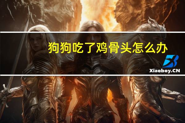 狗狗吃了鸡骨头怎么办