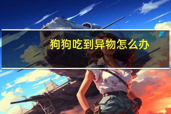 狗狗吃到异物怎么办