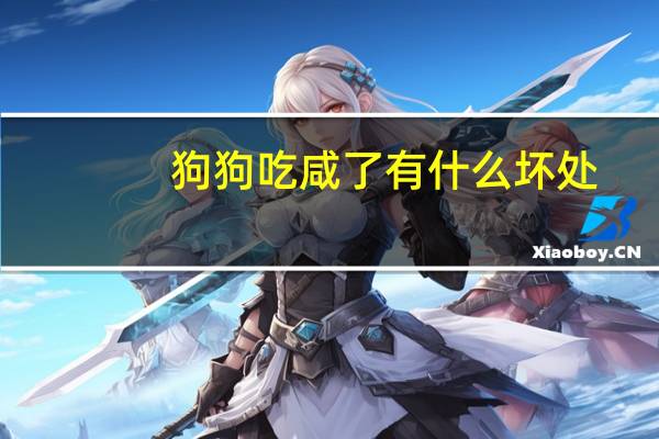 狗狗吃咸了有什么坏处