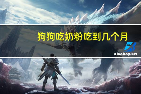 狗狗吃奶粉吃到几个月