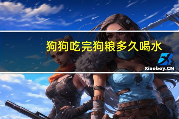 狗狗吃完狗粮多久喝水