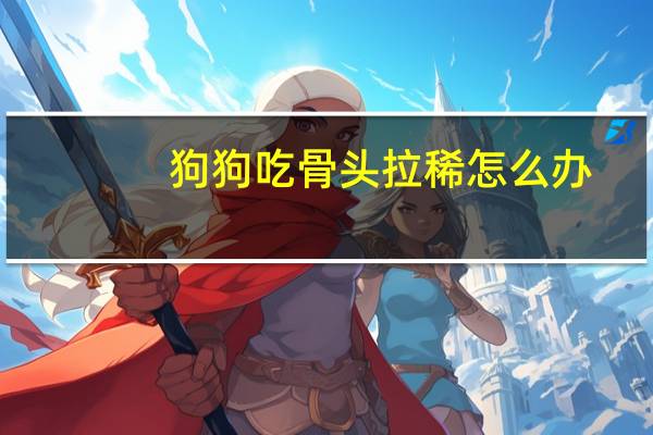 狗狗吃骨头拉稀怎么办