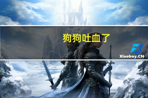狗狗吐血了