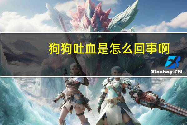 狗狗吐血是怎么回事啊