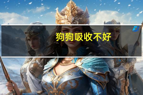 狗狗吸收不好