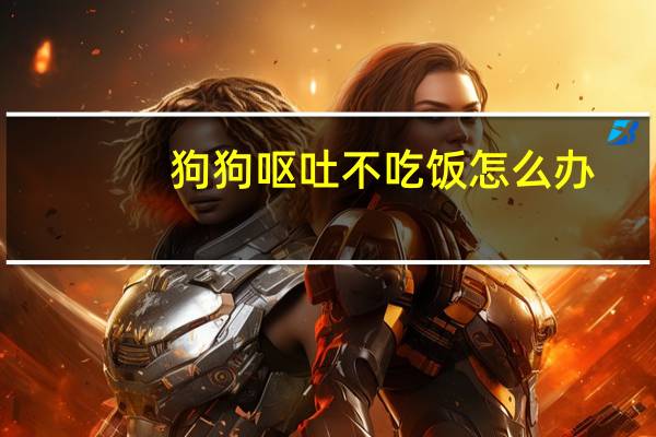 狗狗呕吐不吃饭怎么办