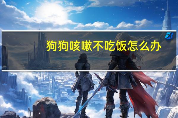 狗狗咳嗽不吃饭怎么办