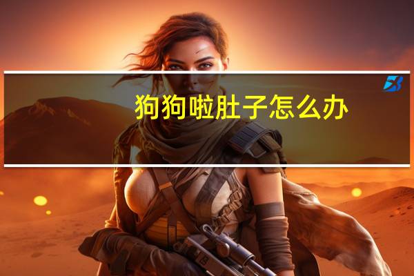 狗狗啦肚子怎么办