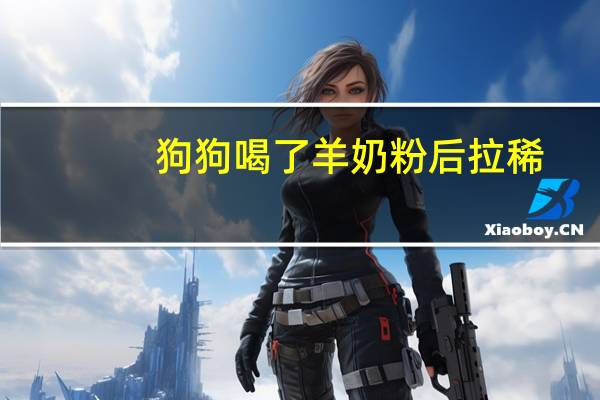 狗狗喝了羊奶粉后拉稀