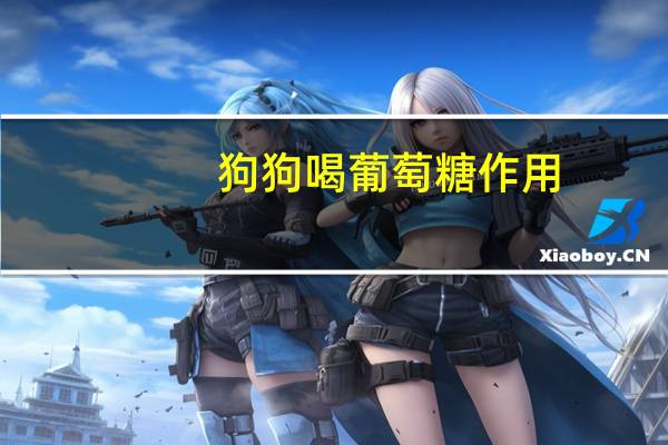 狗狗喝葡萄糖作用