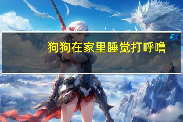 狗狗在家里睡觉打呼噜
