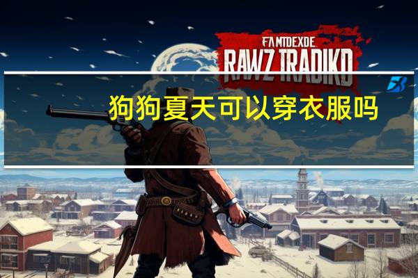 狗狗夏天可以穿衣服吗