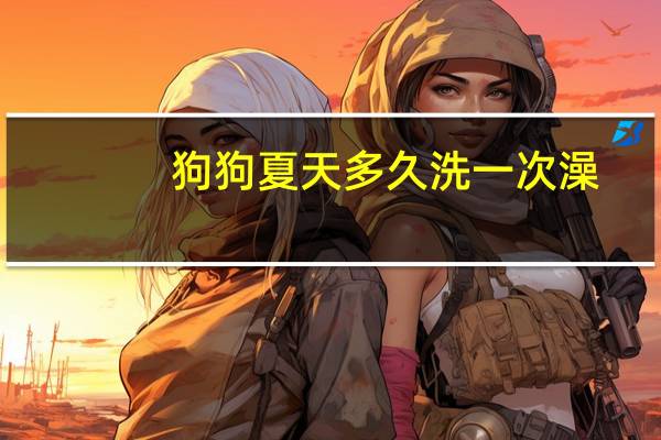 狗狗夏天多久洗一次澡