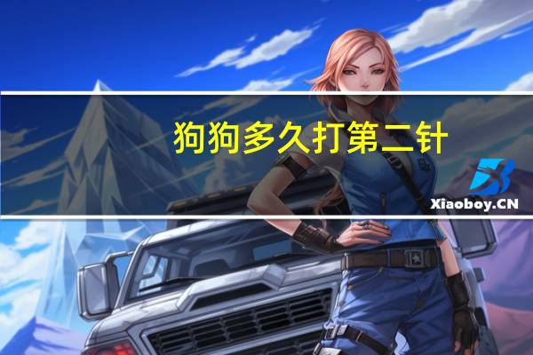狗狗多久打第二针