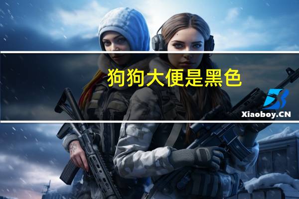 狗狗大便是黑色