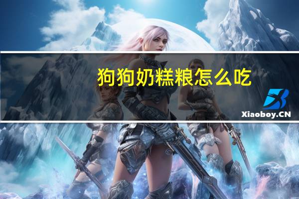 狗狗奶糕粮怎么吃