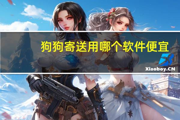 狗狗寄送用哪个软件便宜