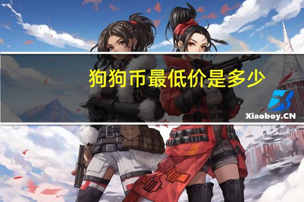 狗狗币最低价是多少