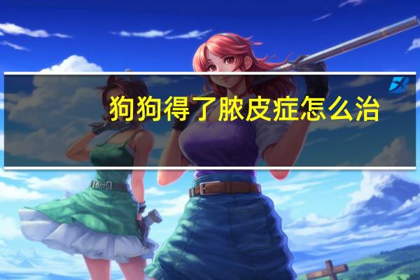 狗狗得了脓皮症怎么治